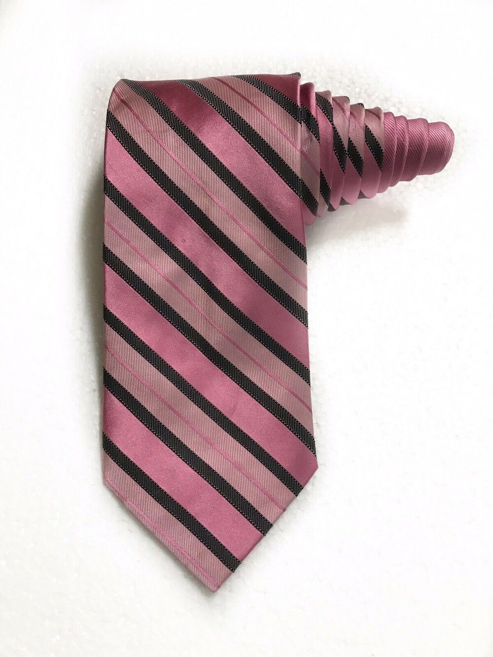 Real Men Wear Pink By Diane Katzman Breast Cancer Diagonal Stripes Tie Necktie